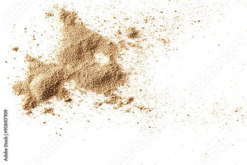 Sand pile scatter, PNG background and texture with clipping path photo