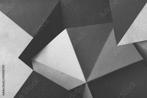 Geometric shapes made paper