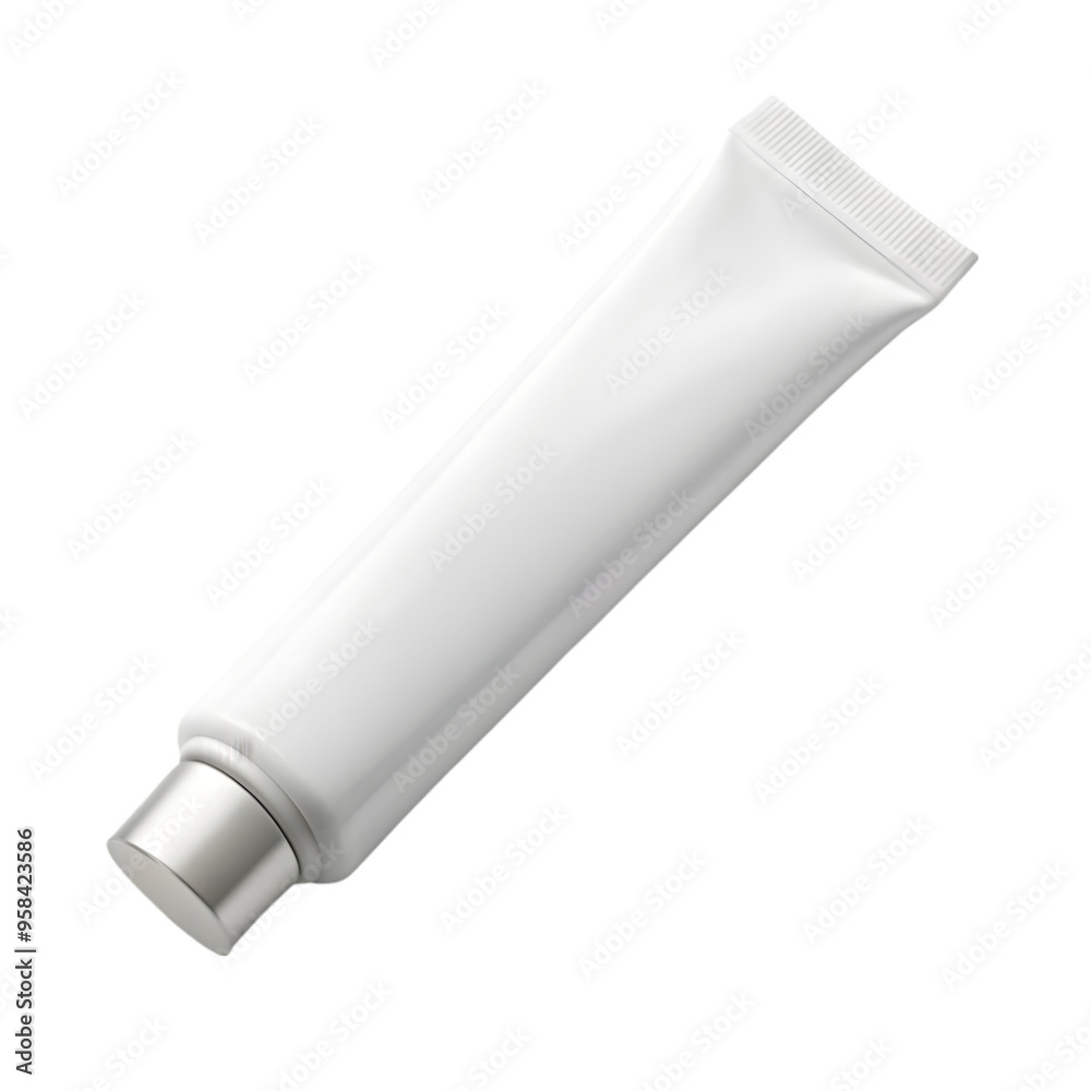 white paint tube isolated on transparent background white paint tube isolated on transparent background