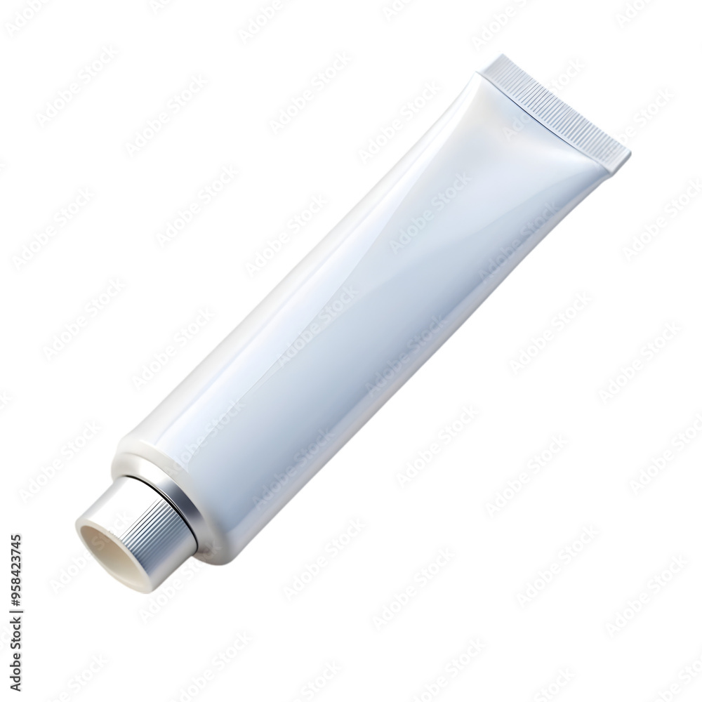 white paint tube isolated on transparent background white paint tube isolated on transparent background