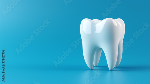 tooth on white, dentistry, dental science, tooth model, 3D teeth, molars, dental clinic