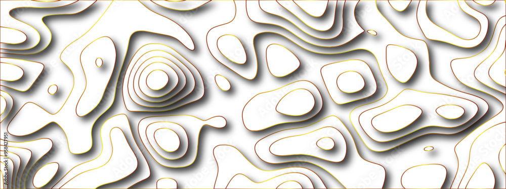 Abstract 3D Paper Cut Art Vector Background with Topographic Map Contour Lines. Geographic Themes, Layered Designs, Web Graphics, Decorative Wall Art, Posters, Brochures, and Digital Marketing Abstract 3D Paper Cut Art Vector Background with Topographic Map Contour Lines. Geographic Themes, Layered Designs, Web Graphics, Decorative Wall Art, Posters, Brochures, and Digital Marketing
