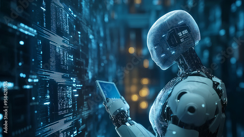 Artificial intelligence Machine Learning Business Internet Technology Concept