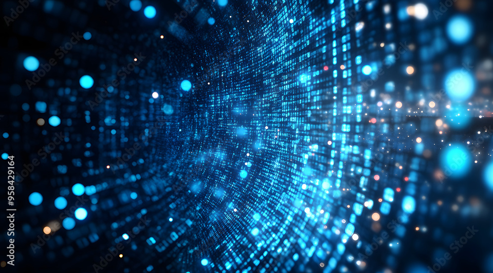 “Cinematic Still of Data Flowing Down Like Blue Binary Code, Evoking a High-Tech and Futuristic Feel with a Focus on Digital Transformation and Information Flow in a Modern Technological Context”
“Cinematic Still of Data Flowing Down Like Blue Binary Code, Evoking a High-Tech and Futuristic Feel with a Focus on Digital Transformation and Information Flow in a Modern Technological Context”