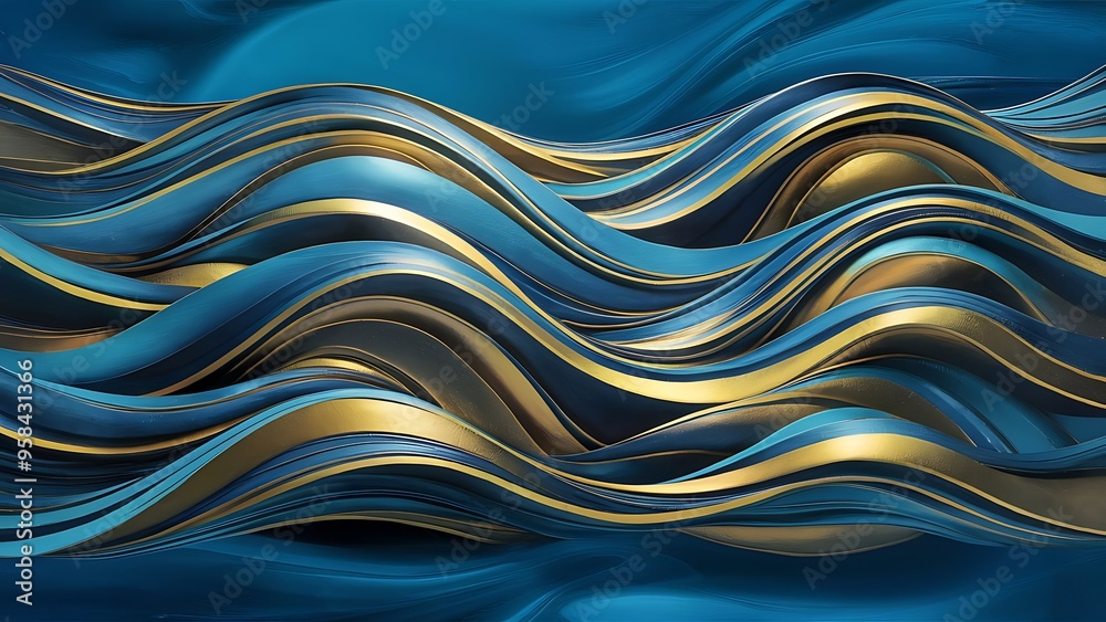 Wave band abstract background surface