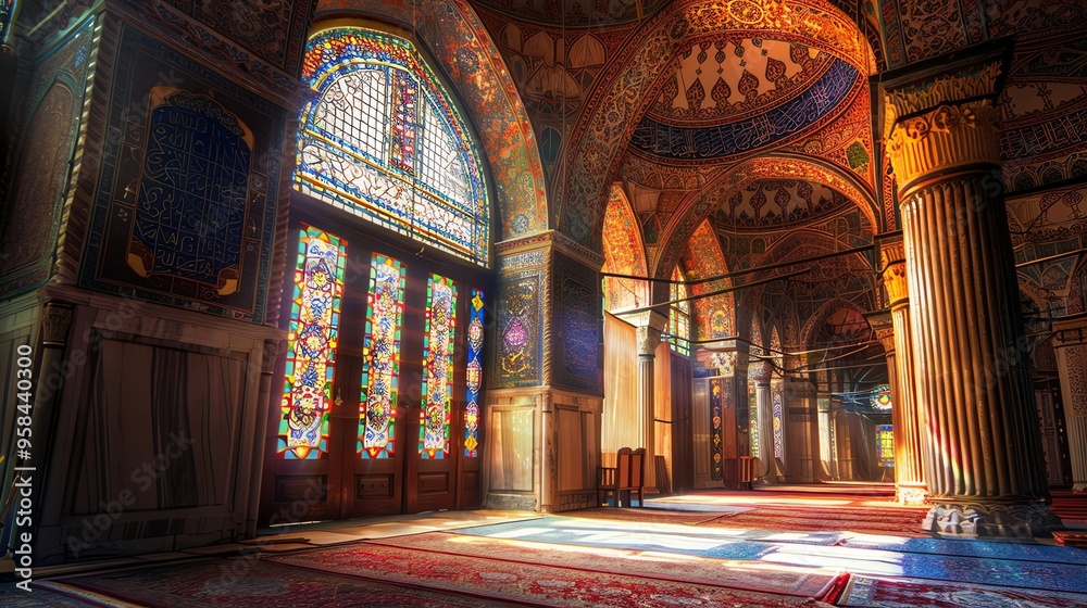 Obraz premium interior of the cathedral of the holy sepulchre city