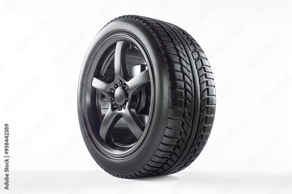 Car tire isolated on white background Car tire isolated on white background