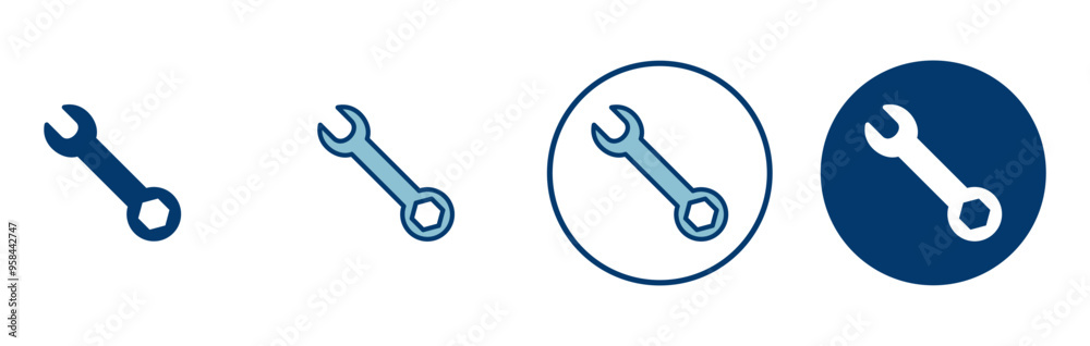 wrench icon vector isolated on white background. Wrench vector icon. Spanner symbol wrench icon vector isolated on white background. Wrench vector icon. Spanner symbol