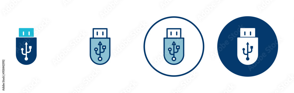 Usb icon vector isolated on white background. Flash disk icon vector Usb icon vector isolated on white background. Flash disk icon vector