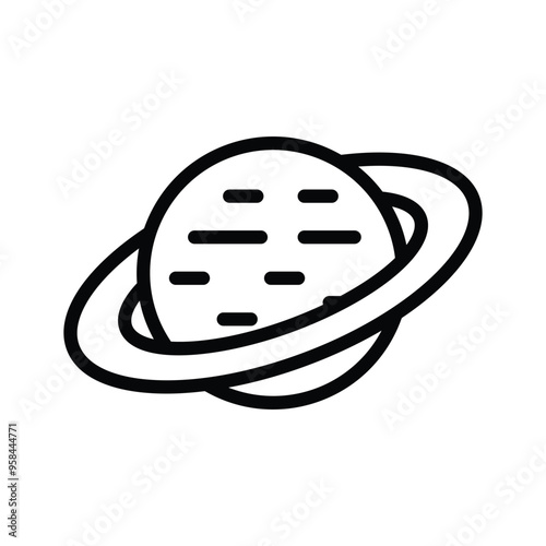 Planet icon great for scientific and educational content