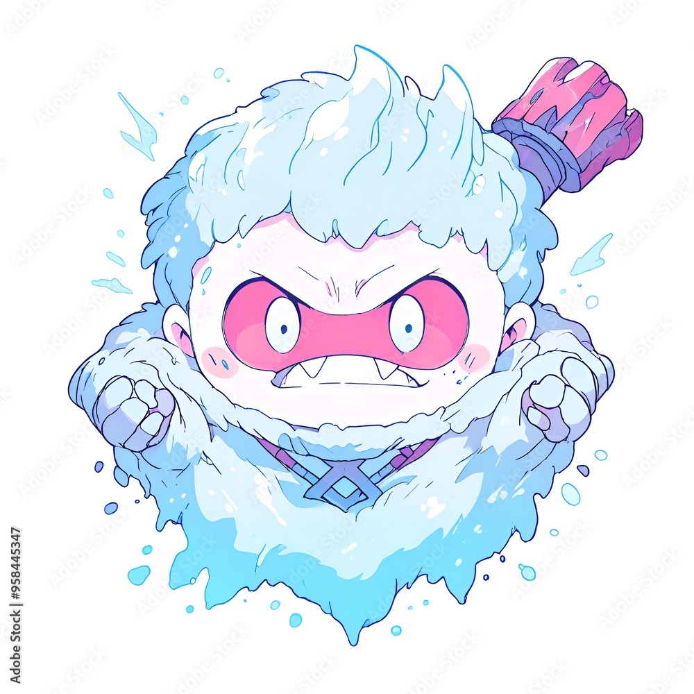Angry Ice Creature