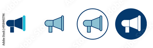 Megaphone icon vector isolated on white background. Loudspeaker icon vector. Volume icon