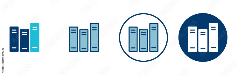 Library icon vector isolated on white background. Book icon vector Library icon vector isolated on white background. Book icon vector