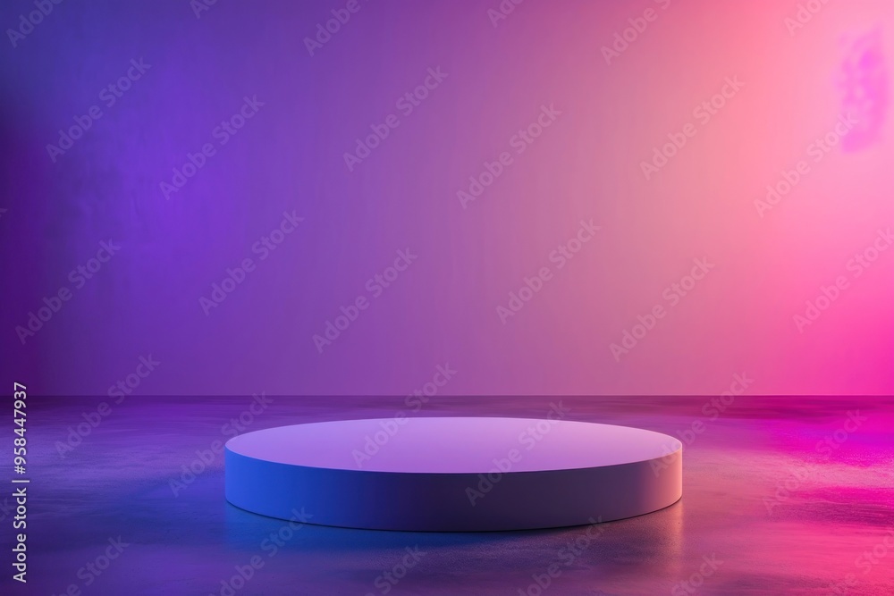 Product podium backdrop lighting purple architecture. Product podium backdrop lighting purple architecture.