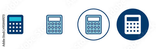 Calculator icon vector isolated on white background. Calculator vector icon. Accounting icon