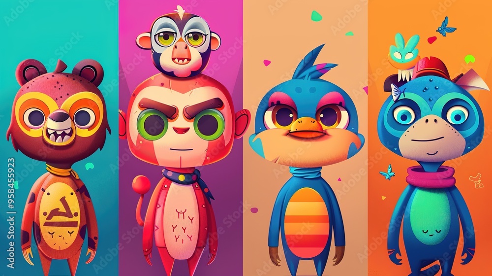 Stunning Creative Cartoon Character Images: A Colorful and Imaginative Vision. Showcasing Creativity and Charm. Stunning Creative Cartoon Character Images: A Colorful and Imaginative Vision. Showcasing Creativity and Charm.