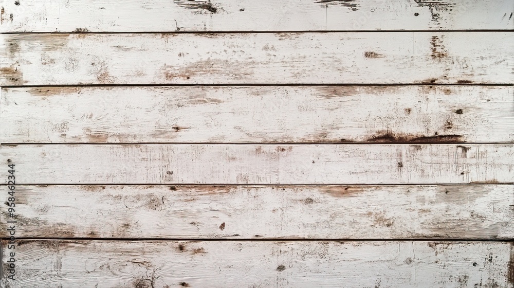 Naklejka premium A textured white wooden surface with rustic charm, ideal for backgrounds, crafts, or design projects.