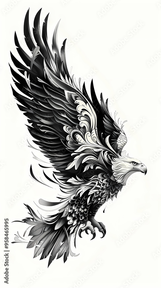 The eagle vector image The eagle vector image