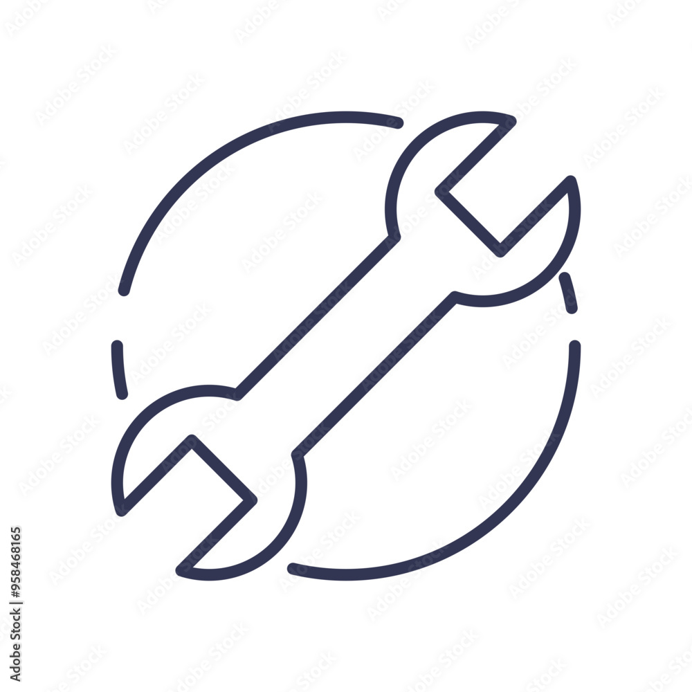 A wrench icon symbolizing versatility and adaptability in various tasks. A wrench icon symbolizing versatility and adaptability in various tasks.