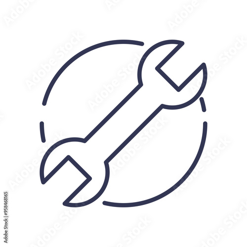 A wrench icon symbolizing versatility and adaptability in various tasks.