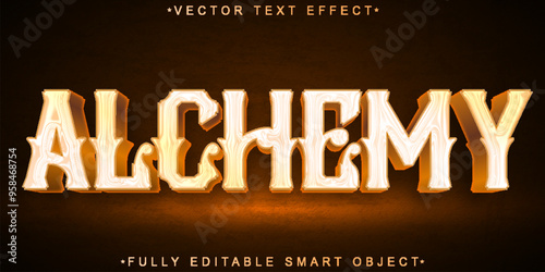  Alchemy Gold Vector Fully Editable Smart Object Text Effect