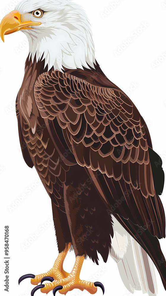 Fototapeta premium The eagle vector image