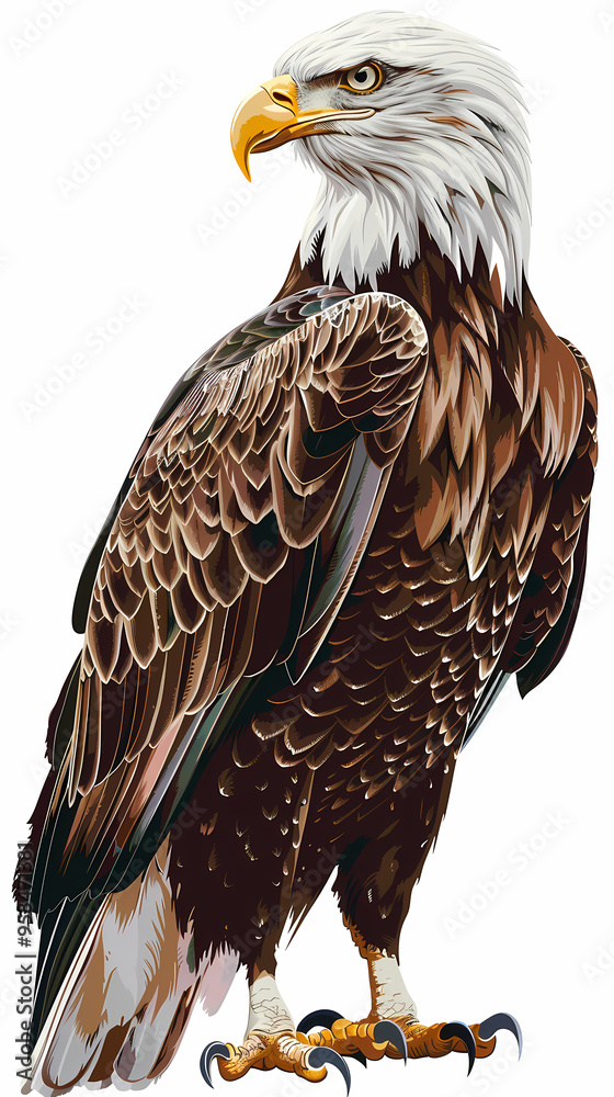 Obraz premium The eagle vector image