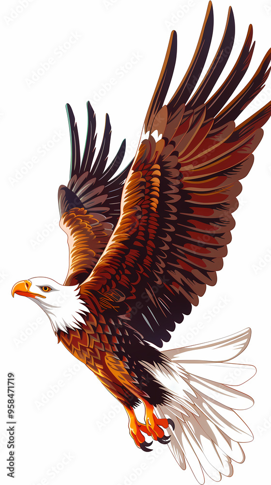 Fototapeta premium The eagle vector image