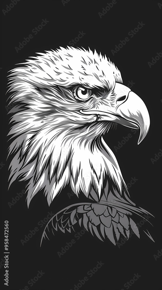 Fototapeta premium The eagle vector image