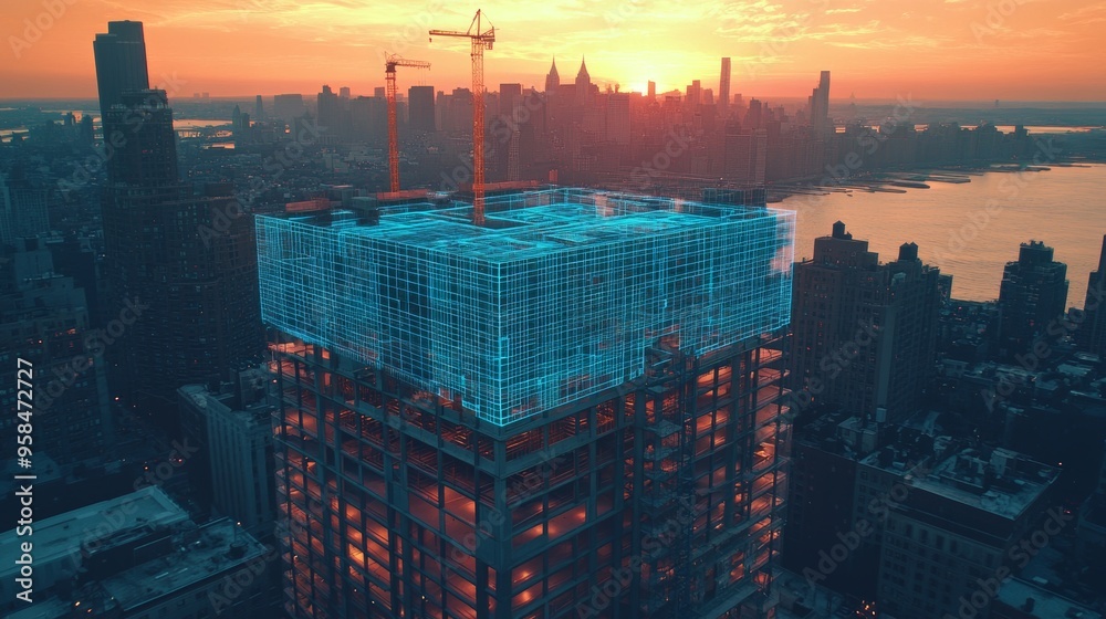 VFX Concept: Building Construction Site Becomes Finished Project with ...