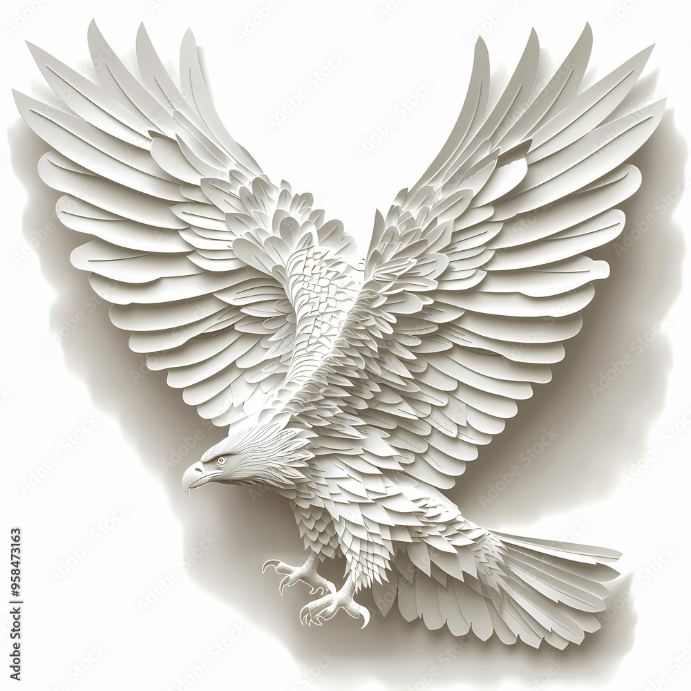Obraz premium The eagle vector image