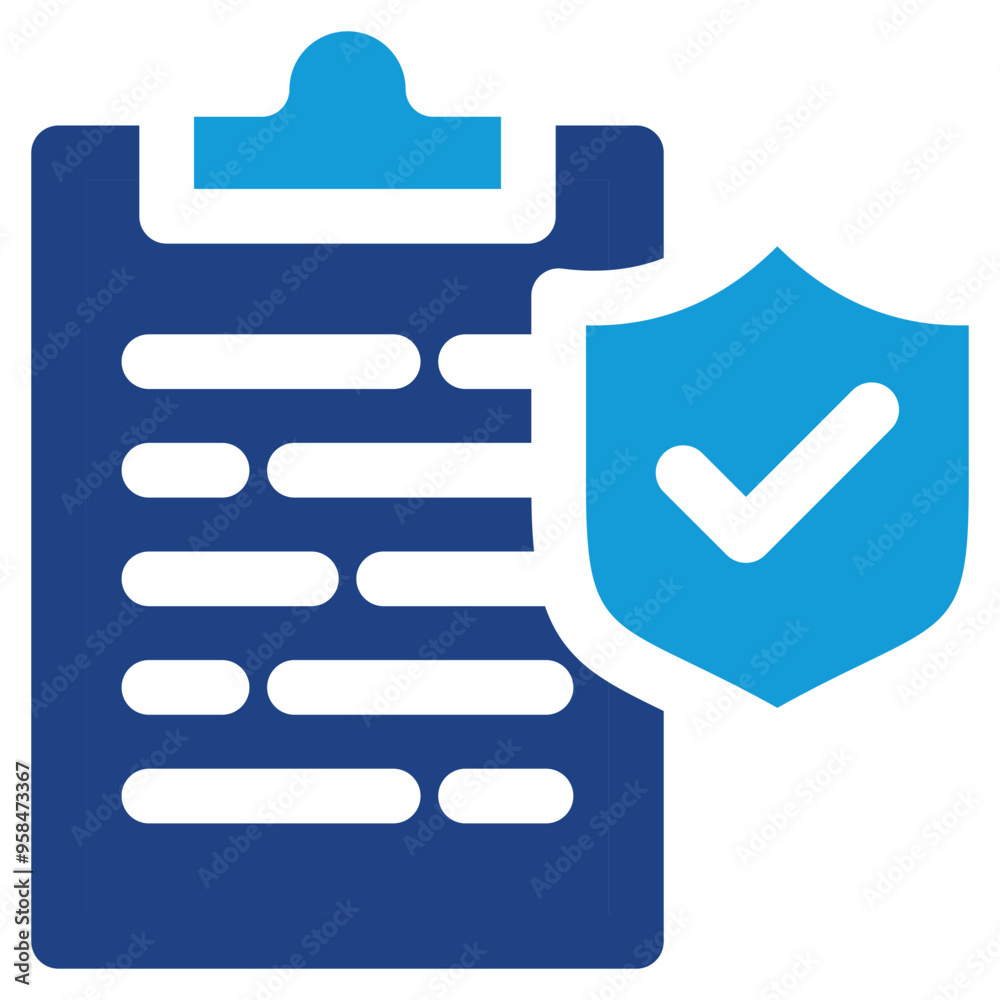 Clipboard icon vector concept of Business Insurance icon symbol illustration Clipboard icon vector concept of Business Insurance icon symbol illustration