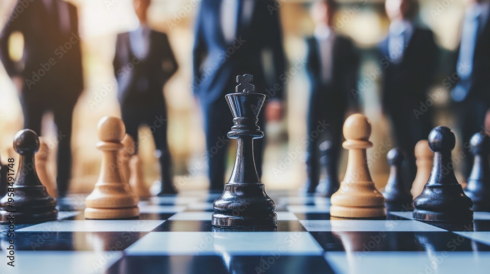 Business leaders in a sharp image, engaged in high-stakes decision-making and team productivity Business leaders in a sharp image, engaged in high-stakes decision-making and team productivity