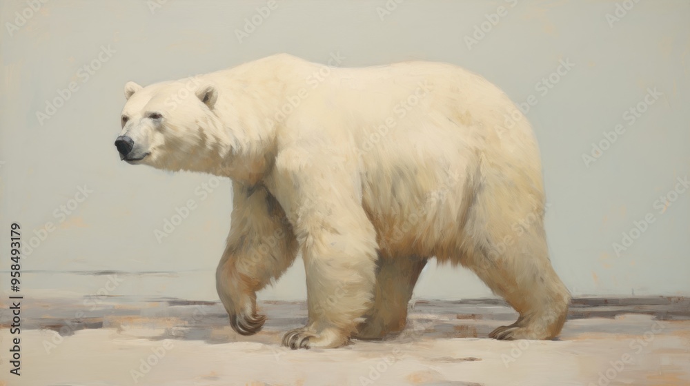 Close up on pale bear full body wildlife animal mammal. Close up on pale bear full body wildlife animal mammal.