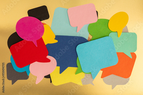 Colorful Speech Bubbles on ...