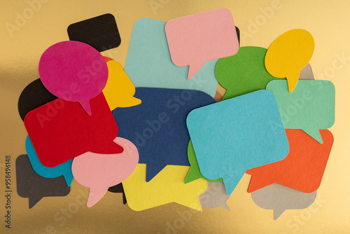 Colorful Speech Bubbles on ...