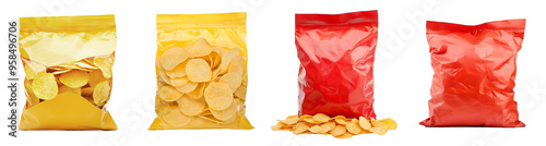 Potato Chips Bagisolated on white background photo