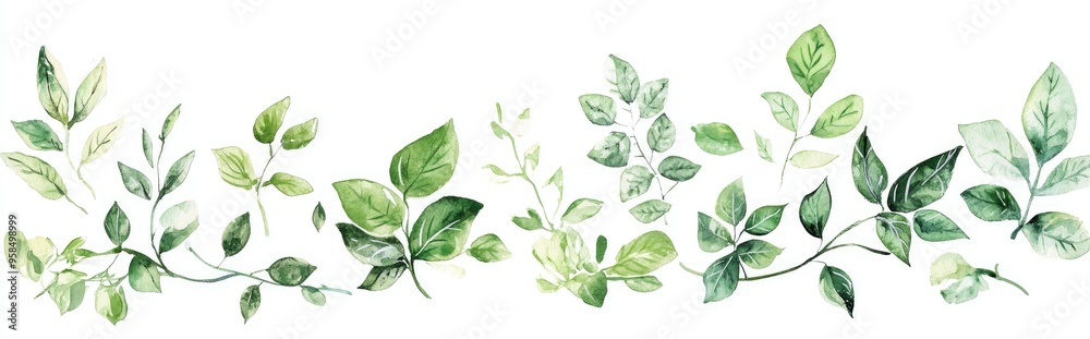 Beautiful Watercolor Leaves: A Fresh Touch to Nature-Inspired Decor