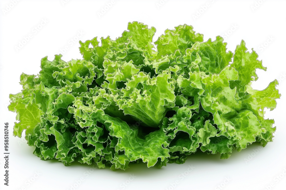 Fresh lettuce on a white background Fresh lettuce on a white background
