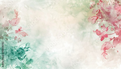 Vibrant watercolor splash in pink, blue, and purple tones