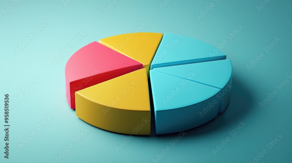 Fototapeta premium A pie chart showing the benefits of tax optimization and debt-free living for financial freedom.