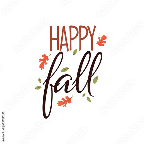 Obraz na płótnie Autumn vibes. Seasonal square template with motivation quote and chestnut leaf in minimalist style. Hand drawn lettering. Autumn design for banners, posters, cards, invitations. Vector illustration. w salonie