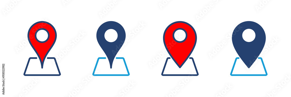 Pin icon vector. Location icon vector. destination icon. map pin Pin icon vector. Location icon vector. destination icon. map pin