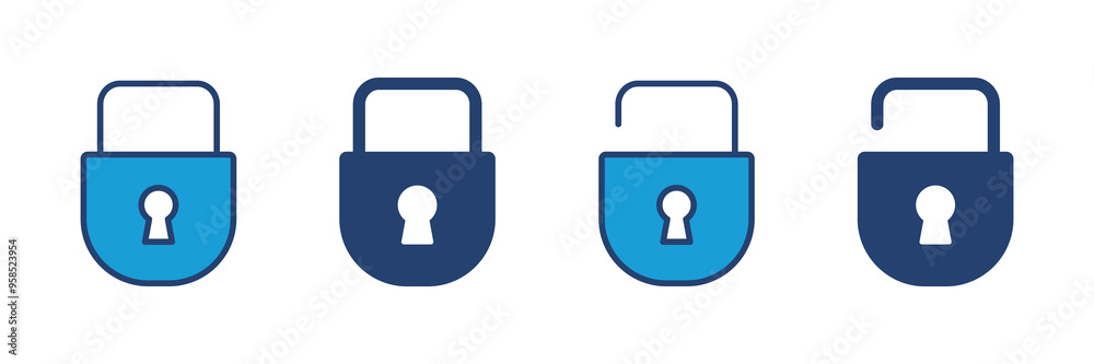 Lock icon vector. Padlock icon vector. Encryption icon. Security symbol Lock icon vector. Padlock icon vector. Encryption icon. Security symbol