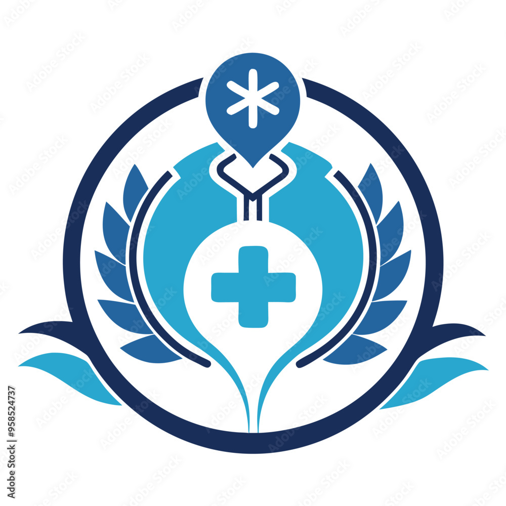 A logo psychiatric mental and medical logo vector A logo psychiatric mental and medical logo vector