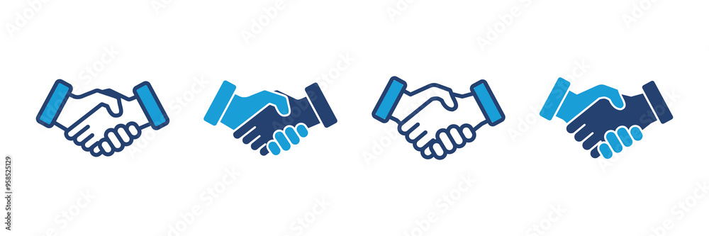 Handshake icon vector. business handshake. contact agreement Handshake icon vector. business handshake. contact agreement