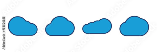 cloud icon vector. cloud vector icon