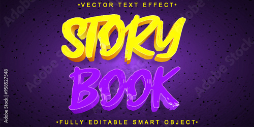 Story Vector Fully Editable Smart Object Text Effect