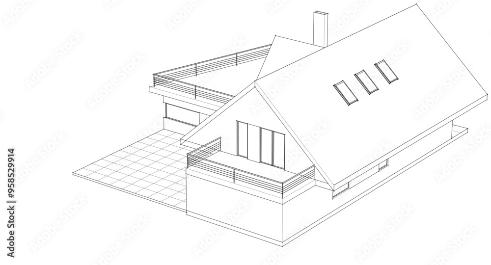sketch of a modern house 3d rendering
sketch of a modern house 3d rendering