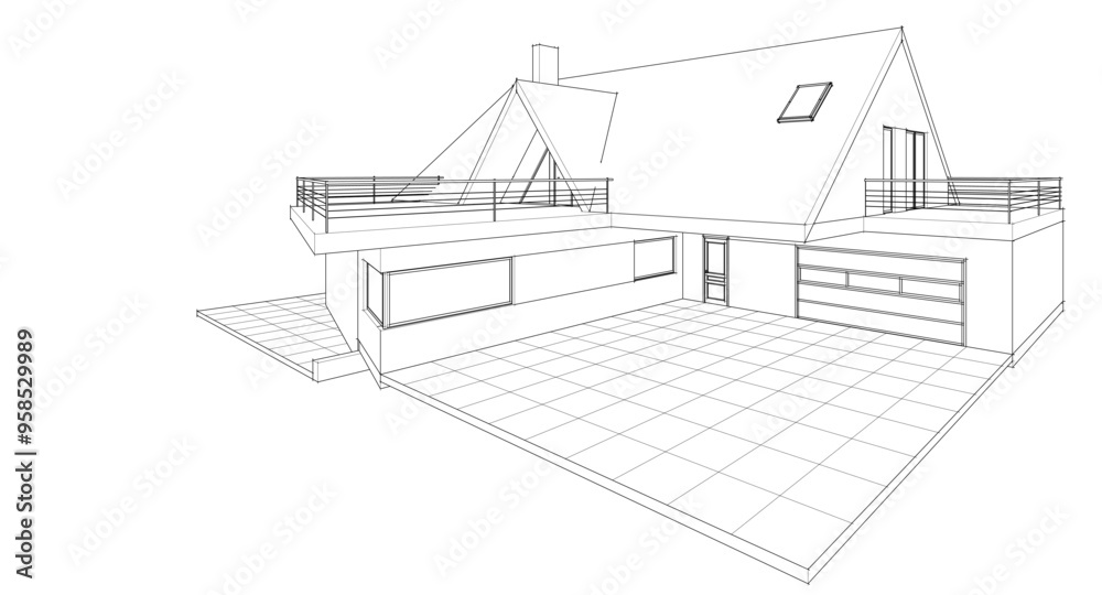 sketch of a modern house 3d rendering
sketch of a modern house 3d rendering